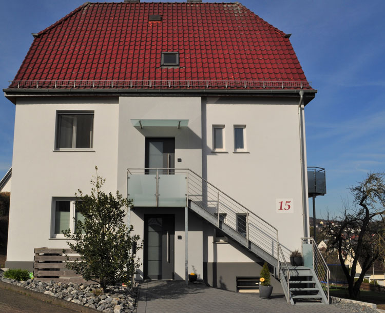 Nachher-Ansicht einer Hausfassade
