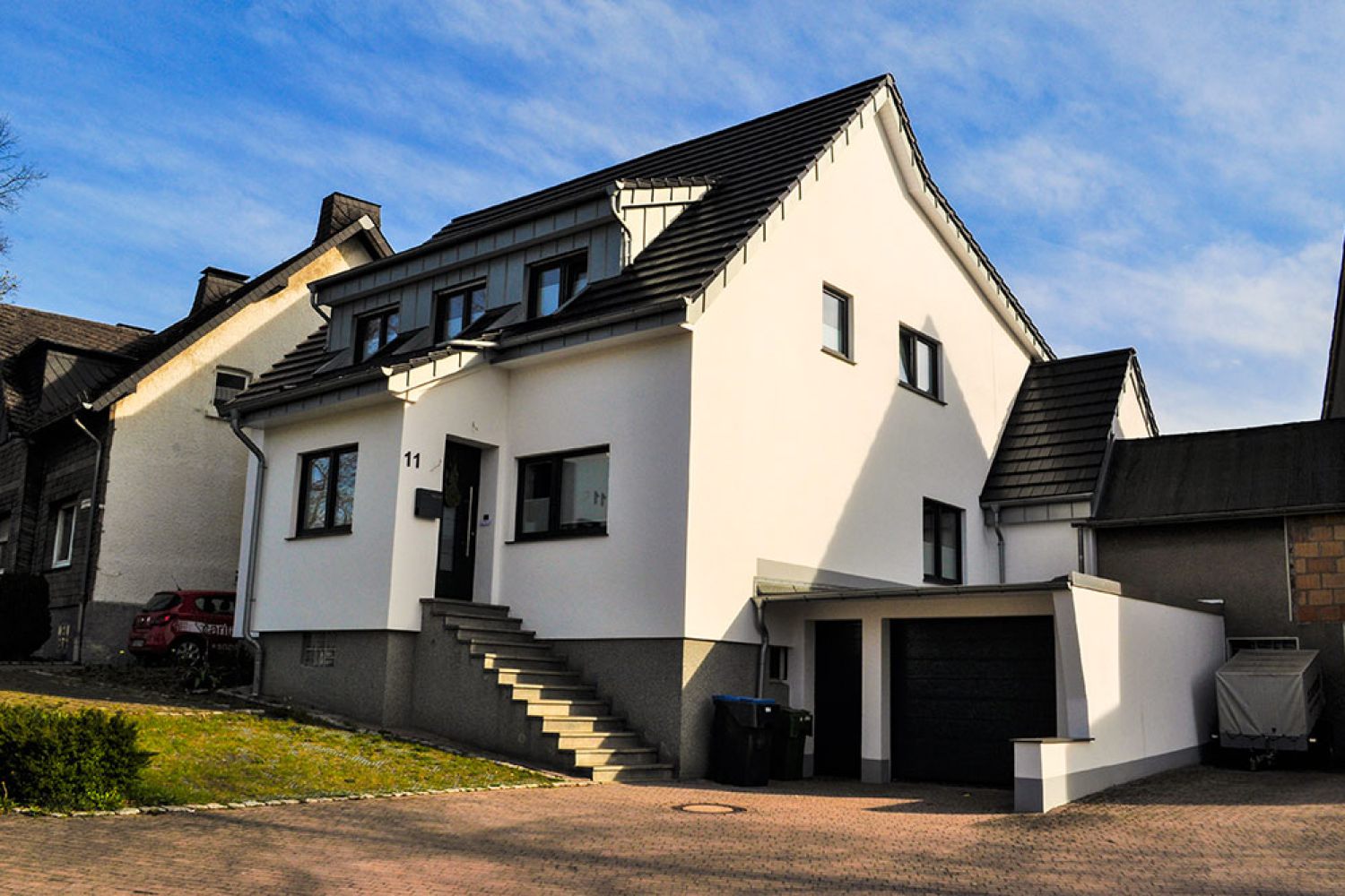 Wohnhaus mit Treppe